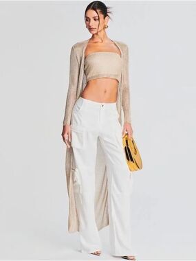 Retrofete Kelani straight-leg cargo jeans size 30 NWT